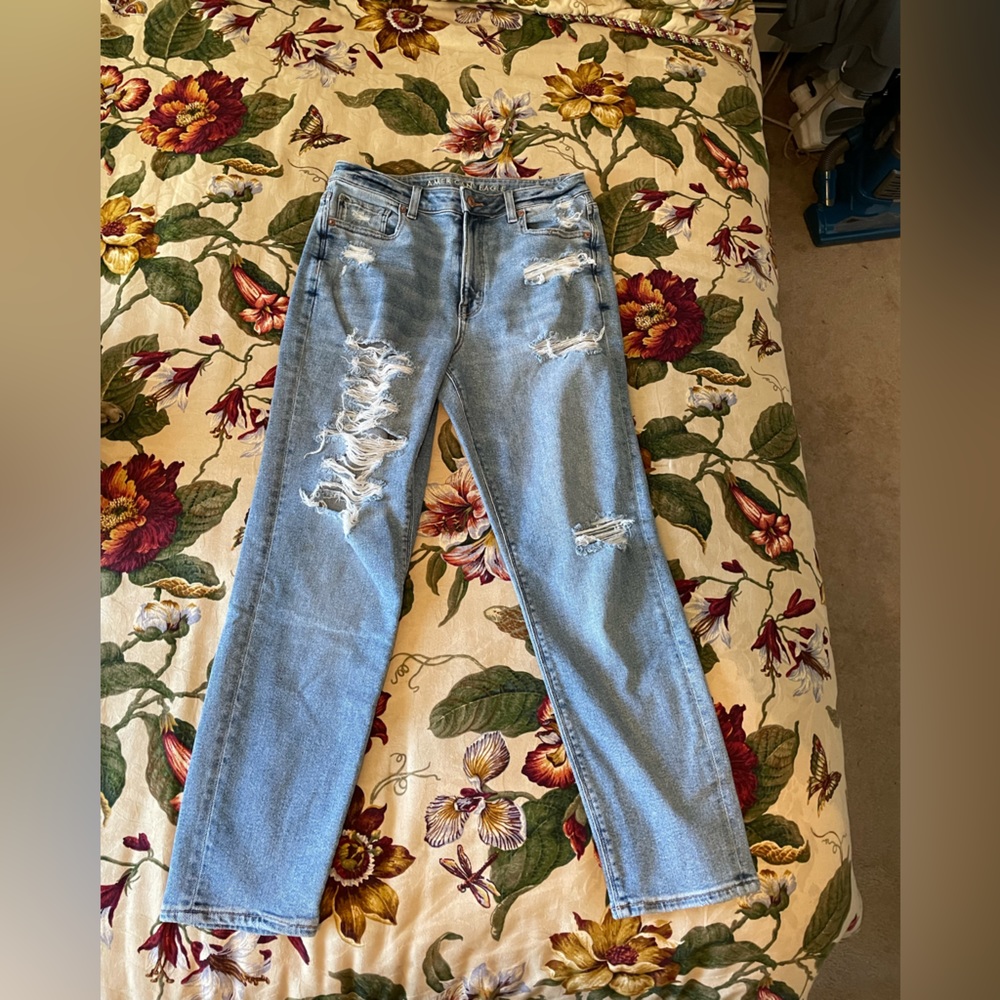 American Eagle Outfitters - Size 8 Destroyed Mom Jean - worn twice